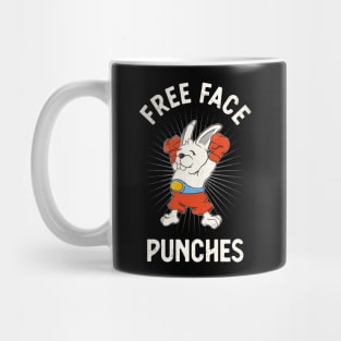 Free Face Punches Fun Boxing Rabbit Mug